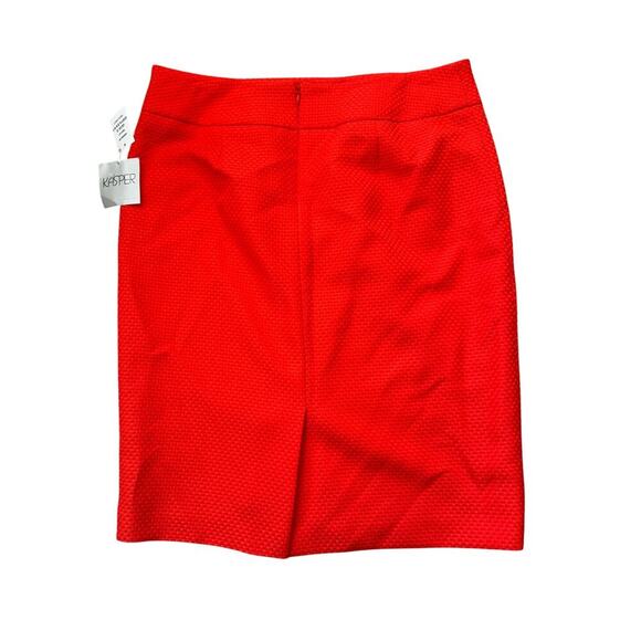NWT - KASPER Skirt, size Women;s 10, Bright Red/Orange - Picture 2 of 11